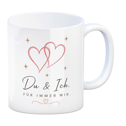 Kaffeebecher ich tasse - du,