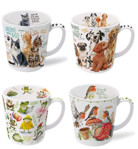 Kaffeebecher katze hund - kaffeebecher,