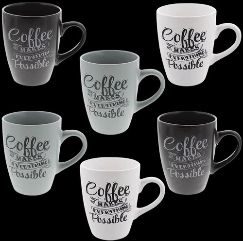 Kaffeebecher 300ml keramik - 6x,