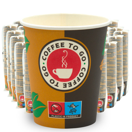 Premium papierbecher 1000 stk - papierbecher,