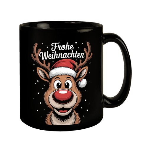Rentier nase frohe weihnachten - nase,