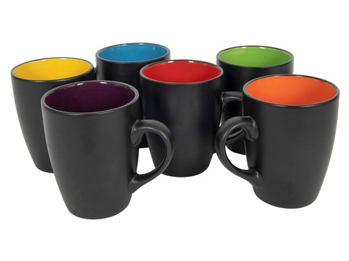 Kaffee becher mit henkel 6er - becher,