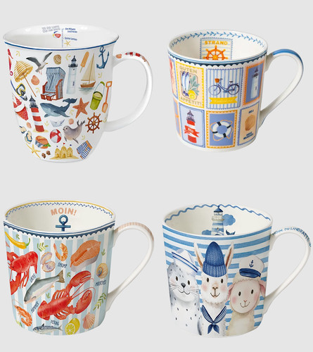 Kaffeebecher maritim meer - maritim,,