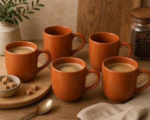 Stk kaffeetassen orange - 6,