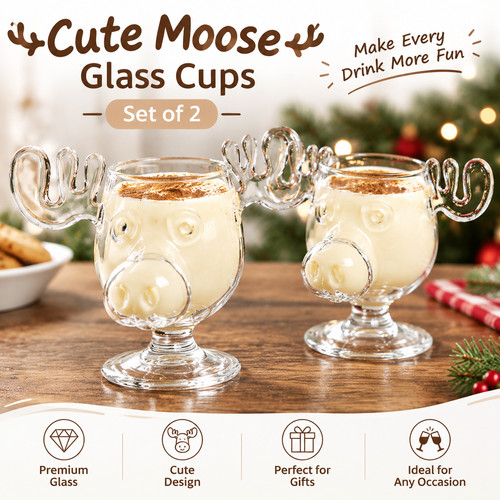 2er set glas becher - 2er, motiv