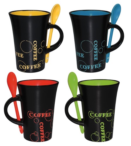 4er set keramik kaffeebecher - 4er-set,