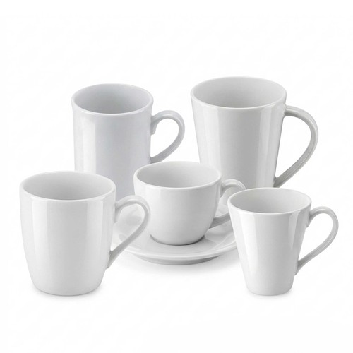 Porzellan henkel tasse weiß - tasse,
