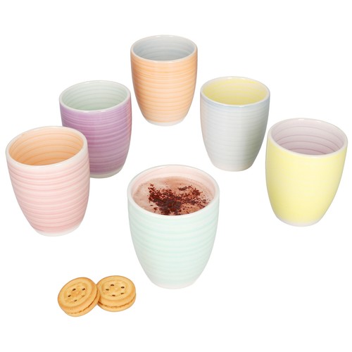 Pastello 6er set kaffeebecher - pastello,