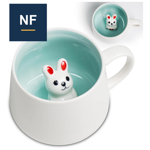 Hasen tasse keramik - hasen, 3d